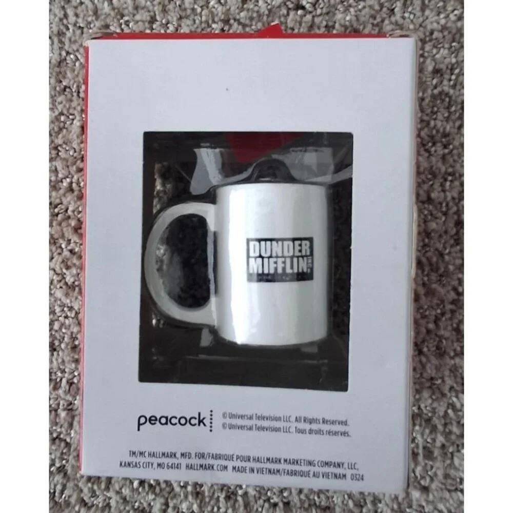 Hallmark THE OFFICE Worlds Best Boss Coffee Mug Christmas Ornament TV Show